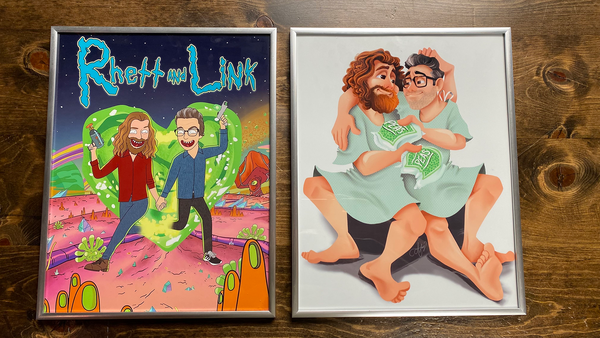 Rhett & Link Custom Portraits (Giveaway!) | Mythical Society